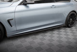 Maxton Design - Side Skirts Diffusers V.2 BMW Series 4 Coupe / Gran Coupe / Cabrio M-Pack F32 / F36 / F33