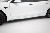 Maxton Design - Side Skirts Diffusers V.2 Tesla Model 3 Performance MK1 (Facelift)