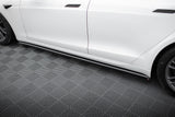 Maxton Design - Side Skirts Diffusers V.2 Tesla Model S Plaid MK1 (Facelift)