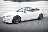 Maxton Design - Side Skirts Diffusers V.2 Tesla Model S Plaid MK1 (Facelift)