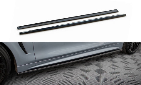 Maxton Design - Side Skirts Diffusers V.3 BMW Series 4 Coupe / Gran Coupe / Cabrio M-Pack F32 / F36 / F33