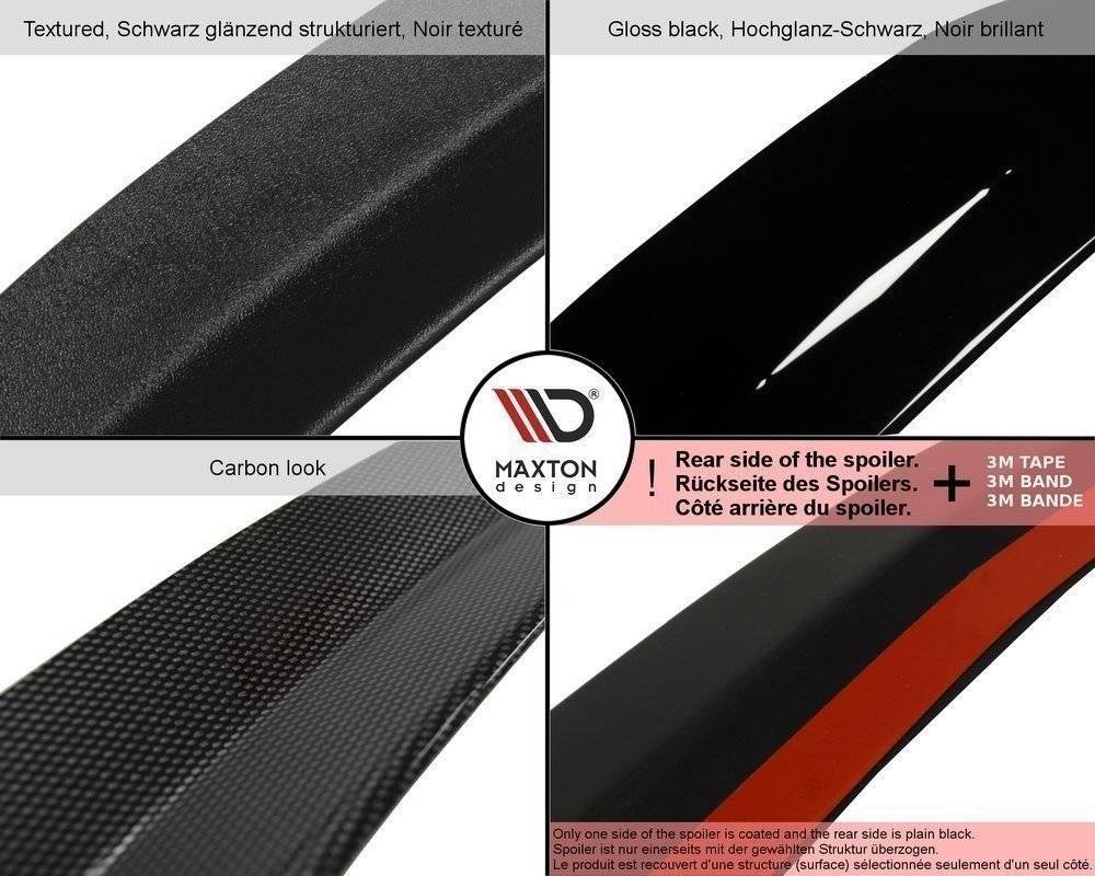 For BMW M135i F40 Spoiler Wing Extension Maxton Design Gloss Black Abs