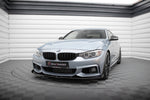 Maxton Design - Street Pro Front Splitter + Flaps BMW Series 4 Coupe / Gran Coupe / Cabrio M-Pack F32 / F36 / F33