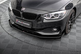 Maxton Design - Street Pro Front Splitter + Flaps BMW Series 4 Gran Coupe F36