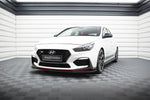 Maxton Design - Racing Durability Front Splitter + Flaps Hyundai I30N MK3 Hatchback / Fastback