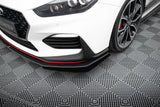 Maxton Design - Racing Durability Front Splitter + Flaps Hyundai I30N MK3 Hatchback / Fastback