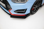 Maxton Design - Street Pro Front Splitter + Flaps Hyundai Veloster N MK2