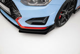 Maxton Design - Street Pro Front Splitter + Flaps Hyundai Veloster N MK2