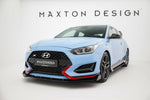 Maxton Design - Street Pro Front Splitter + Flaps Hyundai Veloster N MK2