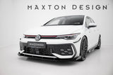 Maxton Design - Street Pro Front Splitter + Flaps Volkswagen Golf GTI / GTE / R-Line MK8 (Facelift)