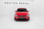 Maxton Design - Racing Durability Front Splitter + Flaps Volkswagen Golf R / R-Line MK7.5