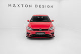 Maxton Design - Racing Durability Front Splitter + Flaps Volkswagen Golf R / R-Line MK7.5