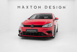 Maxton Design - Racing Durability Front Splitter + Flaps Volkswagen Golf R / R-Line MK7.5