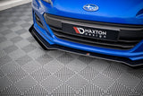 Maxton Design - Street Pro Front Splitter V.1 + Flaps Subaru BRZ MK1 (Facelift)