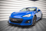 Maxton Design - Street Pro Front Splitter V.1 + Flaps Subaru BRZ MK1 (Facelift)