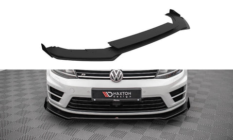 Maxton Design - Street Pro Front Splitter V.1 + Flaps Volkswagen Golf R MK7