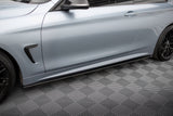 Maxton Design - Street Pro Side Skirts Diffusers BMW Series 4 Coupe / Gran Coupe / Cabrio M-Pack F32 / F36 / F33