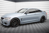 Maxton Design - Street Pro Side Skirts Diffusers + Flaps BMW Series 4 Coupe / Gran Coupe / Cabrio M-Pack F32 / F36 / F33