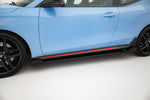 Maxton Design - Street Pro Side Skirts Diffusers + Flaps Hyundai Veloster N MK2