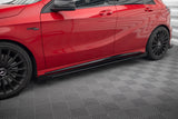 Maxton Design - Street Pro Side Skirts Diffusers + Flaps Mercedes Benz A45 AMG Aero W176 (Facelift)