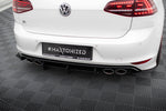 Maxton Design - Rear Diffuser + Rear Side Splitters Volkswagen Golf R MK7 Hatchback