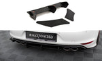 Maxton Design - Rear Diffuser + Rear Side Splitters Volkswagen Golf R MK7 Hatchback