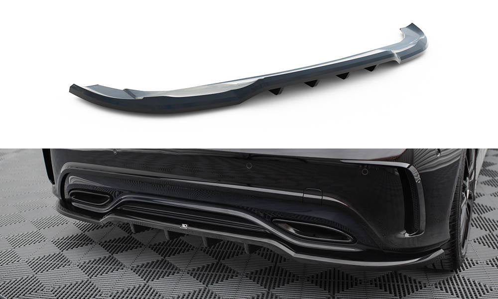 Maxton Design - Central Rear Splitter (With Vertical Bars) Mercedes ...