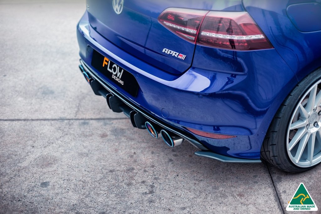 Flow Designs - Rear Diffuser Volkswagen Golf R Mk7 | Royal Body Kits