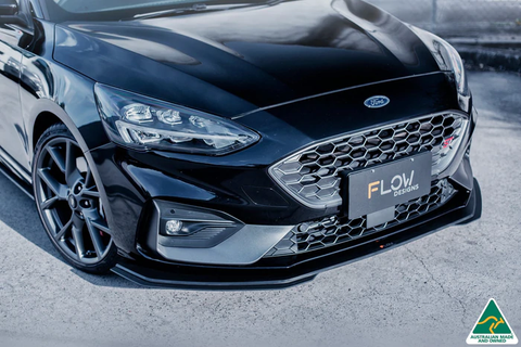 For Ford Focus ST Line MK4 2019-2023 ABS Black Front Bumper Lip Guard  Diffuser Splitters Body Kit Protector Tuning Accessories