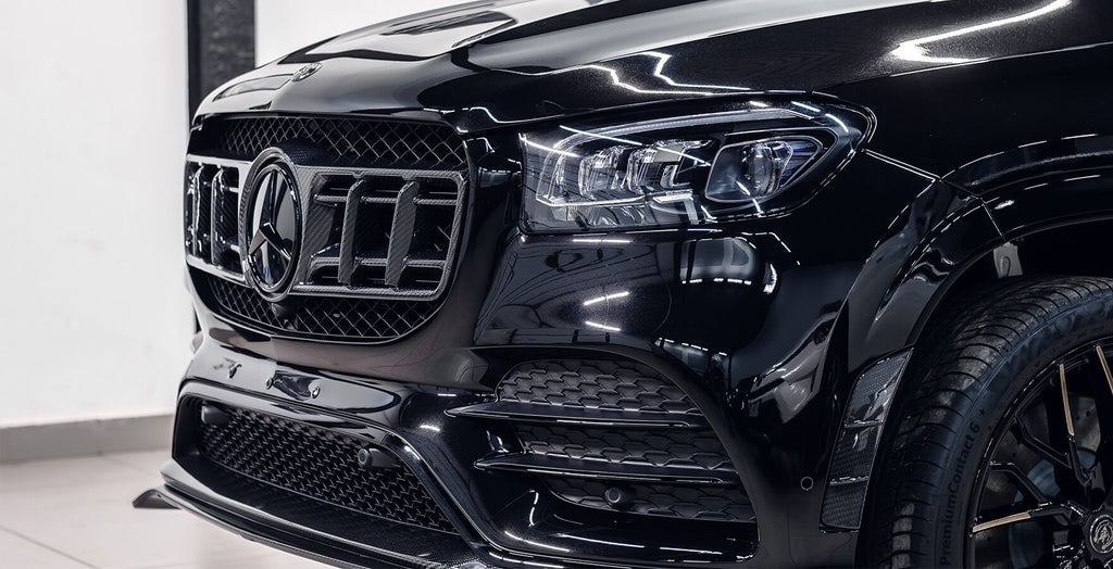 Carbon front bumper insert for Mercedes-Benz GLS X167