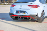 Maxton Design - Central Rear Splitter (With Vertical Bars) Hyundai I30N MK3 Fastback Rear Diffuser Maxton Design royalty-bespoke.myshopify.com 