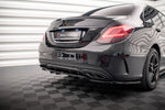 Maxton Design - Central Rear Splitter (with Vertical Bars) Mercedes Benz C-Class AMG-Line W205 Facelift Rear Diffuser Maxton Design royalty-bespoke.myshopify.com 