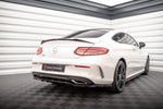 Maxton Design - Central Rear Splitter (with Vertical Bars) Mercedes Benz C-Class Coupe AMG-Line C205 (Facelift) Rear Diffuser Maxton Design royalty-bespoke.myshopify.com 