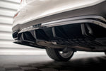 Maxton Design - Central Rear Splitter (with Vertical Bars) Mercedes Benz E-Class AMG-Line W213 Facelift