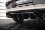 Maxton Design - Central Rear Splitter (with Vertical Bars) Volkswagen T-Roc R MK1 Facelift