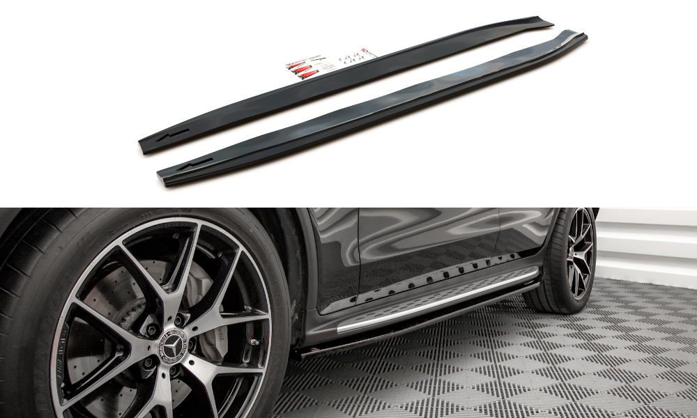 Maxton Design - Side Skirts Diffusers Mercedes Benz GLC-Class Coupe AMG ...