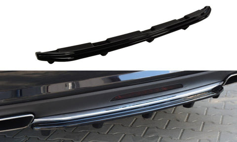 Maxton Design - Central Rear Splitter (with vertical bars) Mercedes Benz CLS-Class C218 AMG-Line
