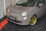 Maxton Design - Front Splitter V.1 Fiat 500 Hatchback (Pre-Facelift)