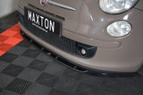 Maxton Design - Front Splitter V.1 Fiat 500 Hatchback (Pre-Facelift)