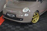 Maxton Design - Front Splitter V.2 Fiat 500 Hatchback (Pre-Facelift)