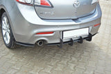 Maxton Design - Rear Diffuser + Side Splitters Mazda 3 MK2 Sport (Pre-Facelift)