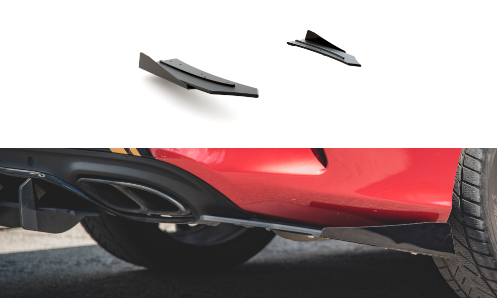 Maxton Design - Racing Durability Rear Side Splitters + Flaps Mercedes ...